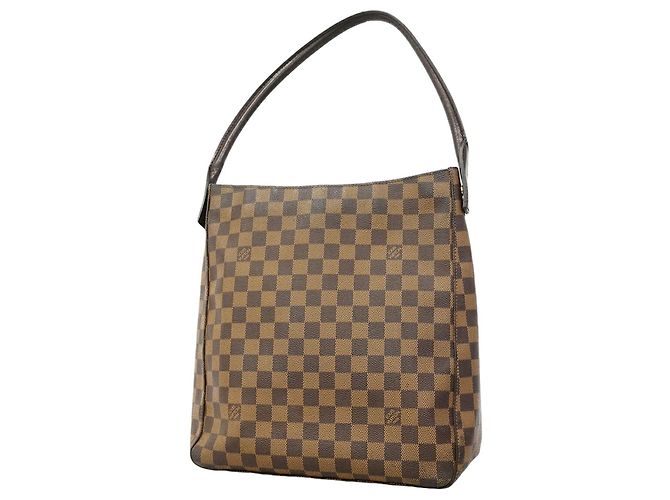 Bolso de Hombro Louis Vuitton Damier Looping GM Damier ebene
