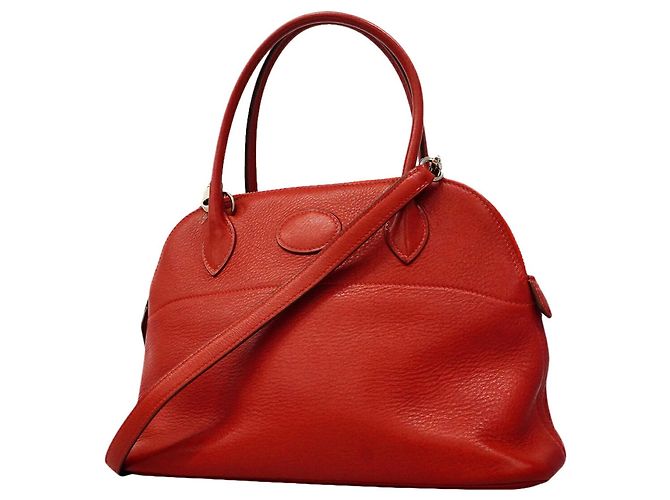 Hermès Borsa Hermes Bolide 27 Evercolor Rosso