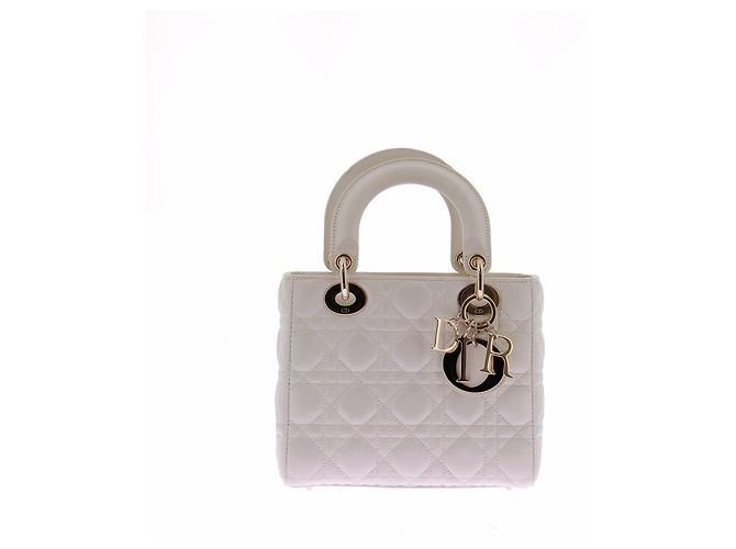 Borsa Lady Dior Mini con catena Beige