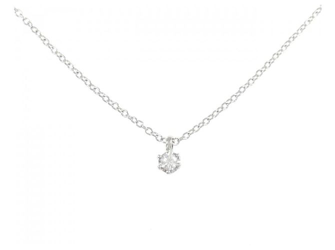 Autre Marque Pt850 Diamant-Halskette aus Platin Silber