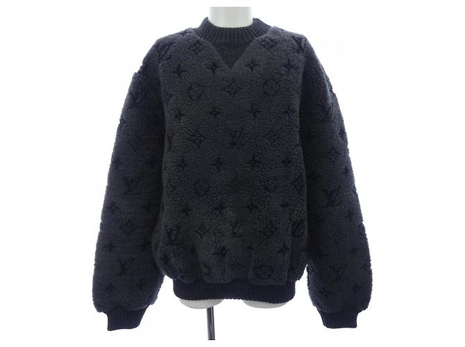Sweatshirt de shearling Monogram Louis Vuitton Marrom