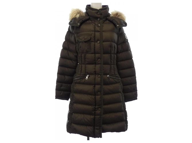 Abrigo de plumón Moncler HERMIFUR Verde Caqui