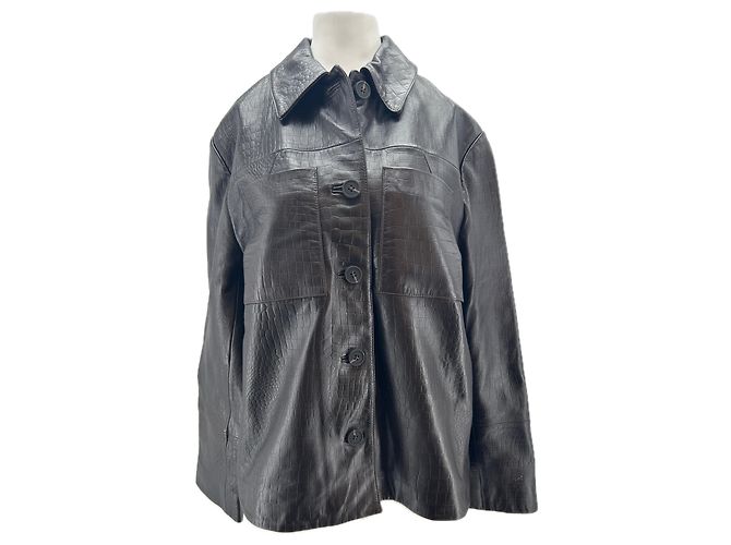 Autre Marque HUSH Lederjacke braun Größe S