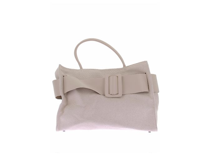 Bolsa Maxi Boyy Bege de Couro
