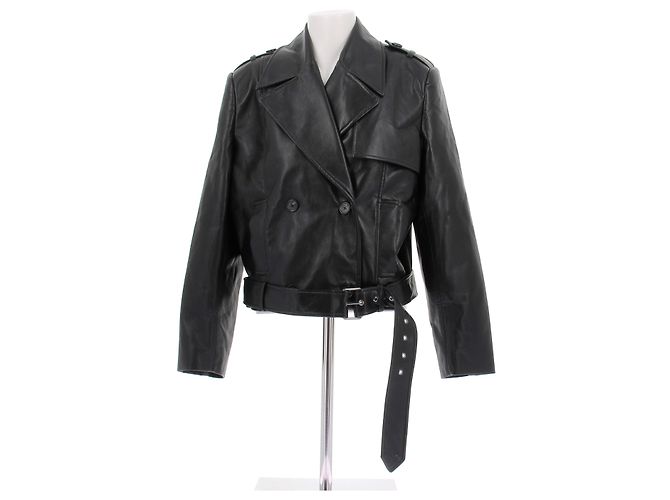 Giacca in pelle Simone Anine Bing Nera Nero