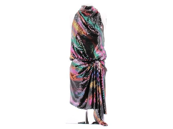 Attico Paillettenkleid Mehrfarben