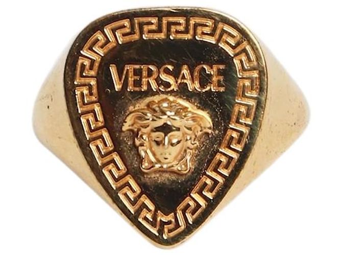 Versace Gold Greca Siegelring Golden 