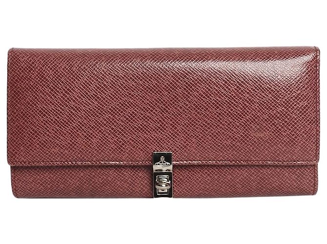 Vivienne Westwood Pink leather textured wallet