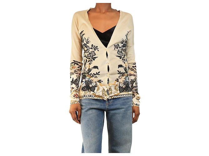 Etro Neutraler feiner Strickcardigan - Größe XS