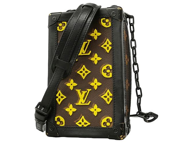 Louis Vuitton Monogram Tuftage Vertical Soft Trunk Shoulder Bag Yellow