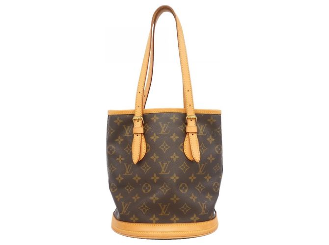 Bolsa Tote Louis Vuitton Monogram Bucket PM Marrom