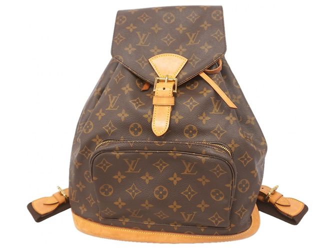Louis Vuitton Monogram Montsouris GM Backpack Brown