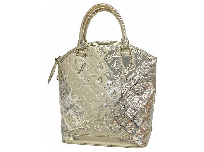 Borsa Louis Vuitton Monogram Miroir Lockit Argento