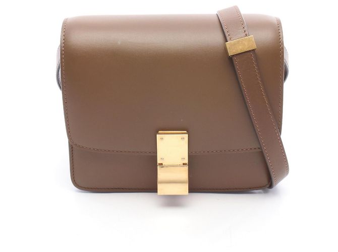 Céline Bolsa de Ombro Celine Classic Box Small Marrom