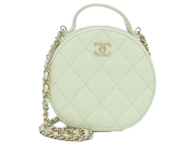 Chanel AP2502 Schultertasche Hellgrün