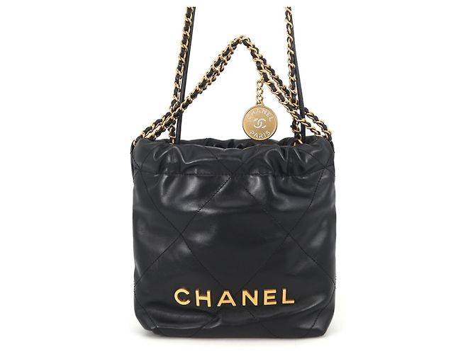 Borsa Chanel 22 Mini Coco Mark Nero