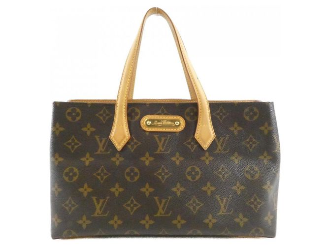 Bolsa Louis Vuitton Monogram Wilshire PM Marrom