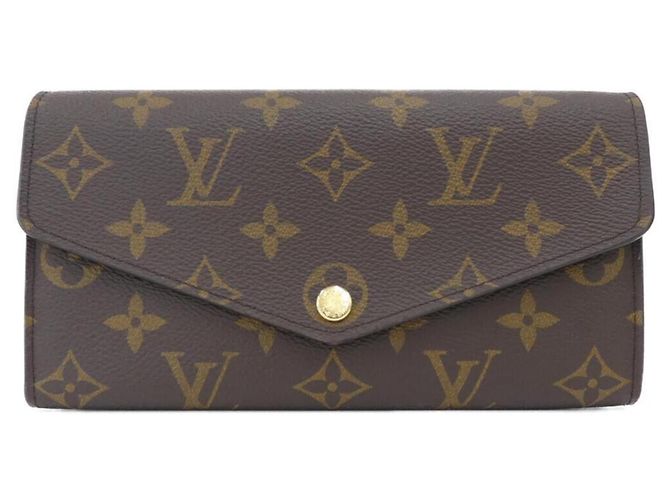 Cartera Sarah Monogram Louis Vuitton Castaño Fucsia