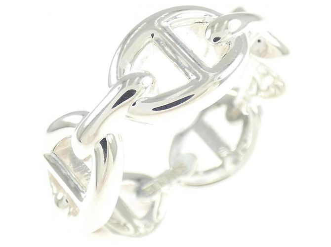 Ring Hermès Anello Chaine d'Ancre Enchainée Hermes Argento
