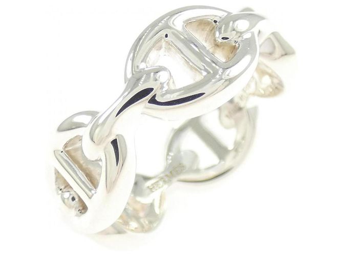 Hermes Hermès Chaine d'Ancre Enchainée Ring Silber 