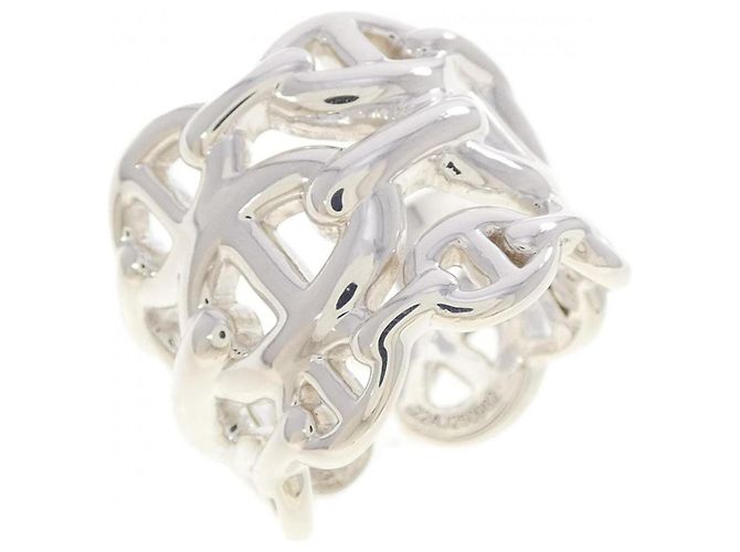 Hermes Hermès Chaine d'Ancre Enchainée Ring Silber