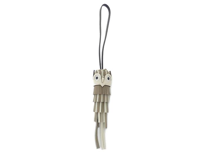 Hermès Charm per borsa Hermes Chouette 085001CA Nero Beige