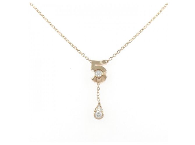 Collar Chanel Extrait de No. 5 Pink Gold Dorado