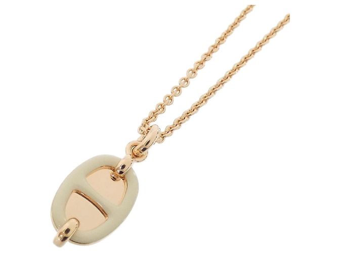 Hermès Collar Hermes Mini Maillon PM 100053FO Beige