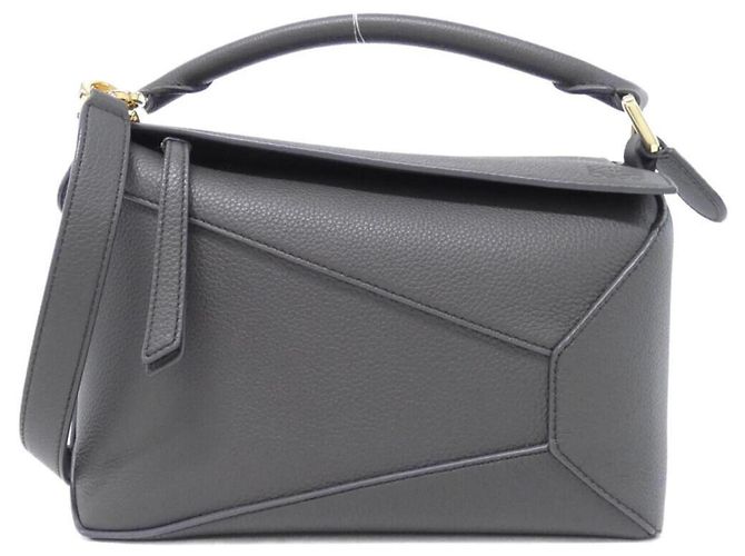 Loewe Puzzle Edge Kleine Handtasche Anthrazitgrau