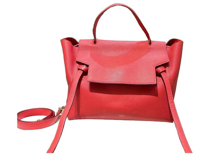 Céline Borsa Celine Belt Bag Mini Rosso 