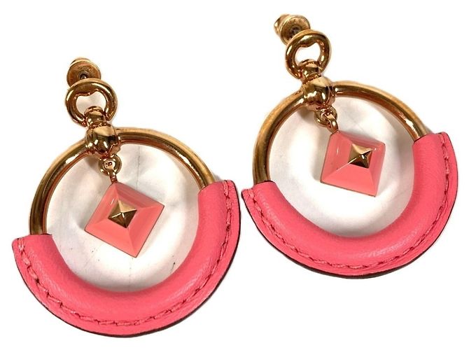Hermès Hermes Loop Medor Ohrringe PM Pink Golden 