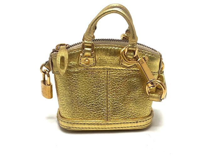Pochette porte-clés Mini Lockit Louis Vuitton Doré