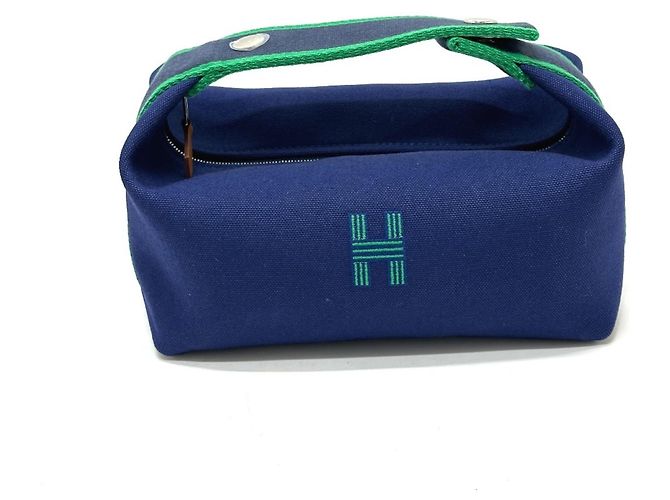 Hermès Borsa Vanity Hermes Bride-à-Blac PM Nero Blu
