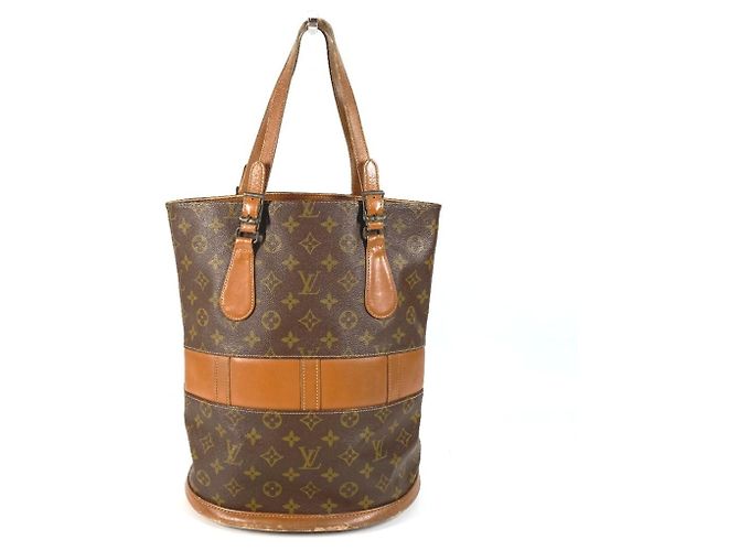 Bucket Sac seau Louis Vuitton Monogram GM Marron Monogramme