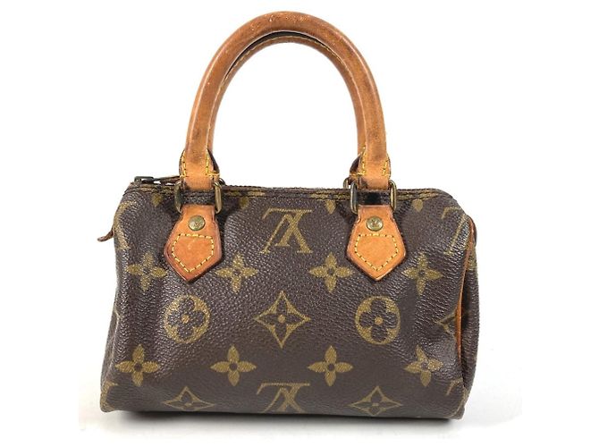 Louis Vuitton Monogram Mini Speedy Tasche Braun Monogramm