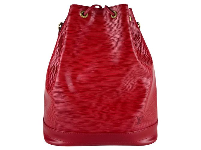 Bolsa de ombro em couro Epi Louis Vuitton Vermelho
