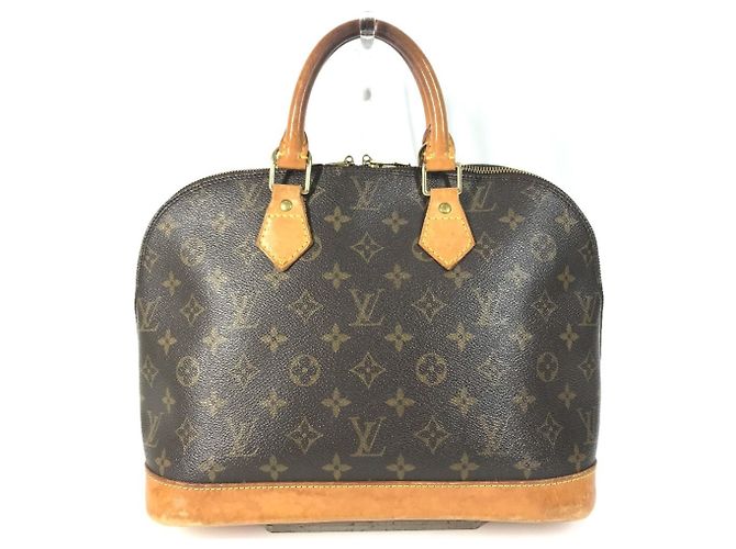 Louis Vuitton Monogram Alma Tote Handtasche Braun