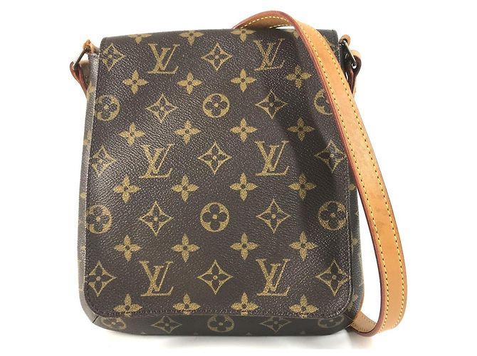 Sac long Louis Vuitton Monogram Musette Salsa Marron