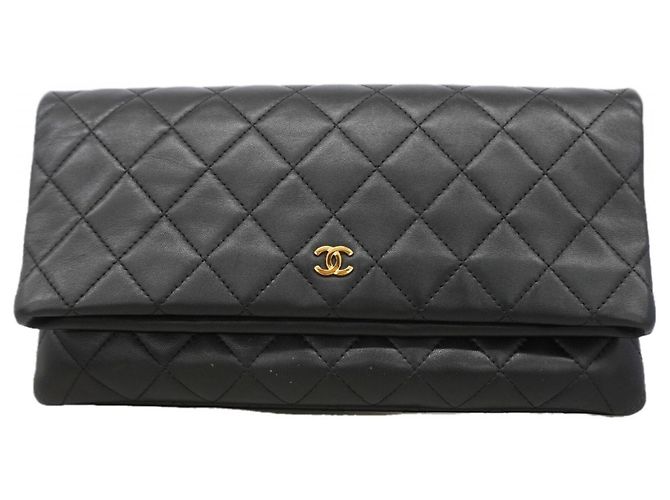 Clutch Chanel Matelassé Nera Nero
