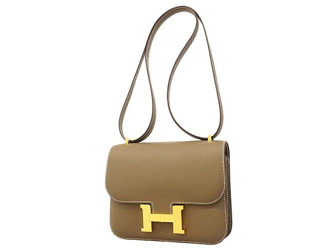 Hermès Borsa a tracolla Hermes Constance Mini Taupe 