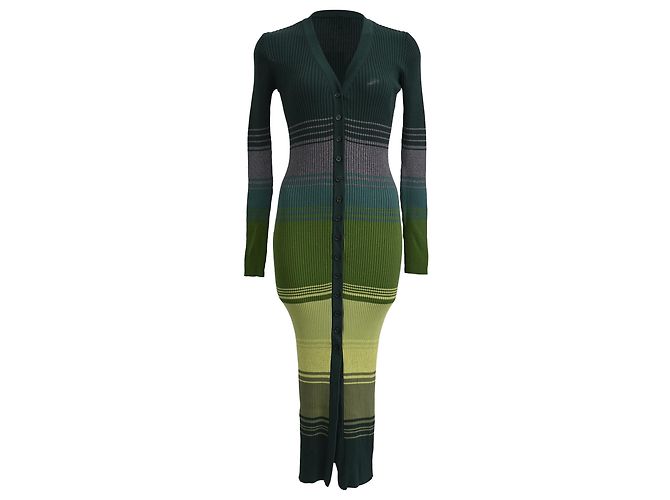 Robe midi pull Shoko de Staud en viscose verte