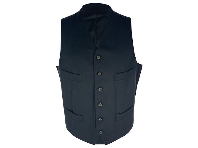 Tom Ford Single-Breasted Waistcoat in Black Wool