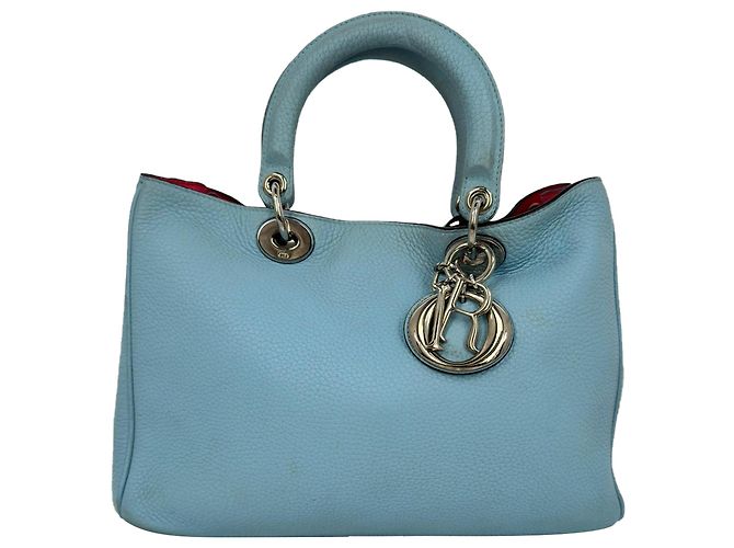 Grand cabas Diorissimo en cuir bleu clair Dior