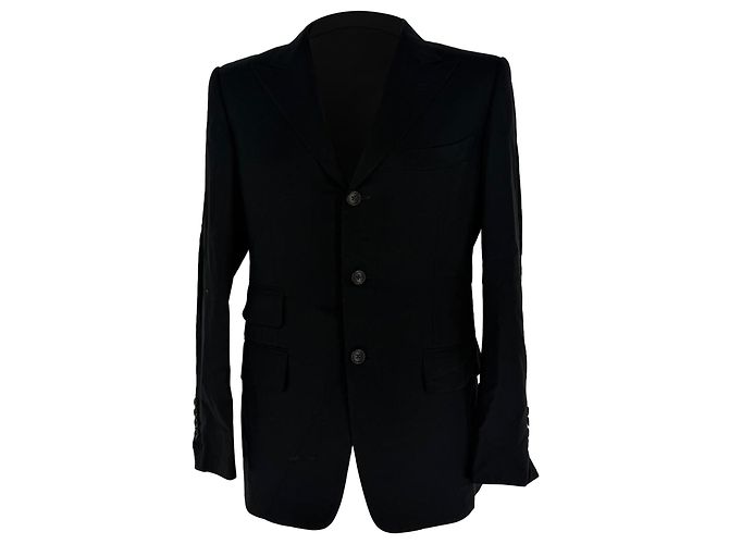 Tom Ford Single-Breasted Blazer in Black Wool