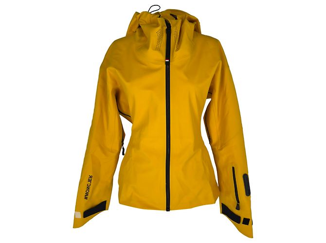 Giacca da sci Moncler Grenoble Teche in poliammide gialla Giallo
