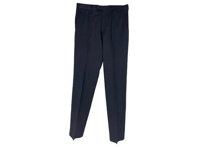 Pantaloni a gamba dritta Prada in viscosa nera Nero