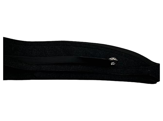 Ceinture large Yves Saint Laurent en daim noir 