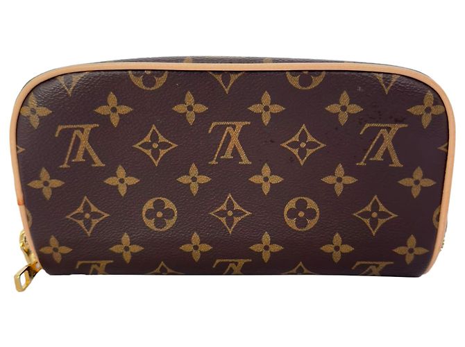 Necessaire Louis Vuitton em Toile Monogram e Couro Marrom