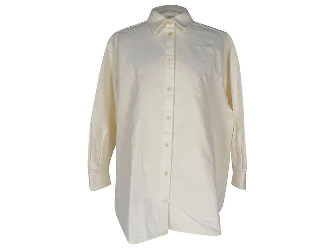 Das The Row Button-Down-Hemd aus weißer Baumwolle Roh