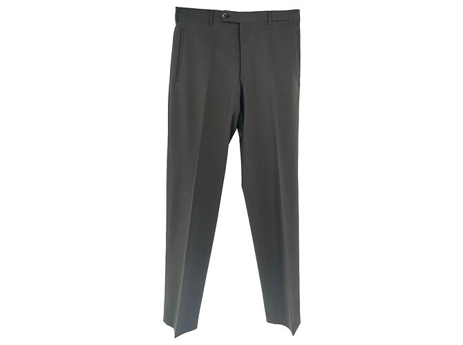 Prada Hose mit geradem Bein aus braunem Polyester